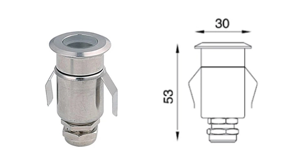 Advantages of Mini Underwater Pool Inground Light Stainless Steel IP68 HYD-SX-2030G