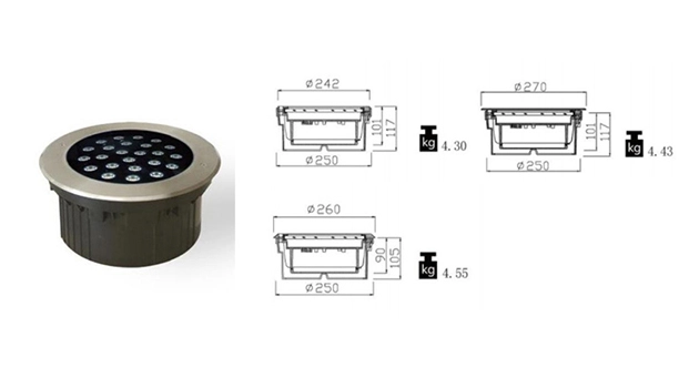 Advantages of LED 29W Stainless Steel Outdoor lens Inground Light IP67 HYD-JZL185 Series