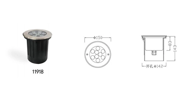 Advantages of LED COB 9W Outdoor Inground Light IP67 HYD-JZL11918