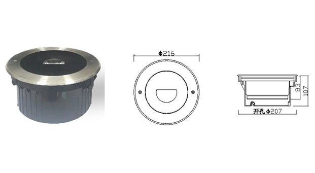 Advantages of LED COB 22W Half Moon Outdoor Inground Light HYD-JZL17236