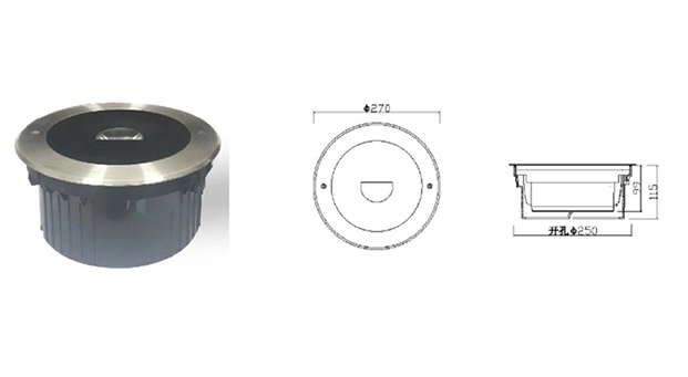 Advantages of LED COB 30W Half Moon Outdoor Inground Light HYD-JZL18536