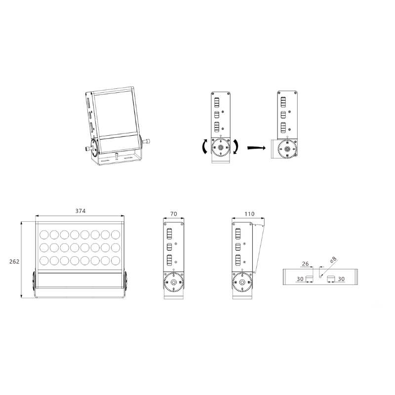 dimmable floodlight