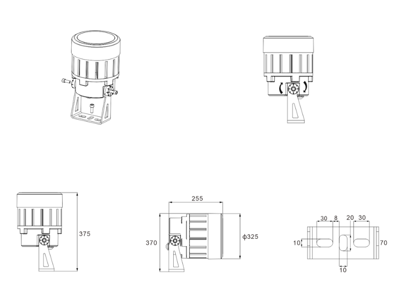 ground mounted flood lights