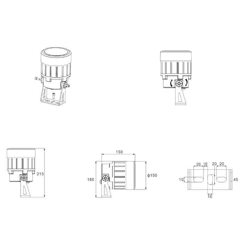 outdoor ground floodlights