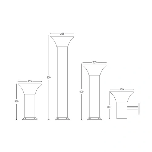 solar bollard driveway lights