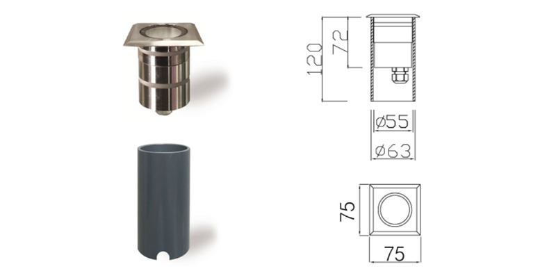 electric garden ground lights