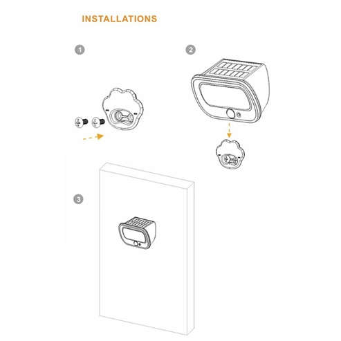 solar light with pir sensor