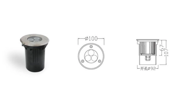 Advantages of 220V 3.6W LED Inground Light HYD-JZL11708