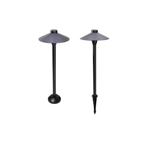 black bollard garden lights