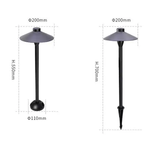 types of bollard lights