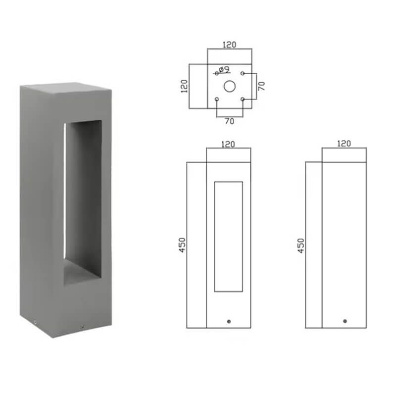 Parameter of LED Bollard Lights MB21-BL17