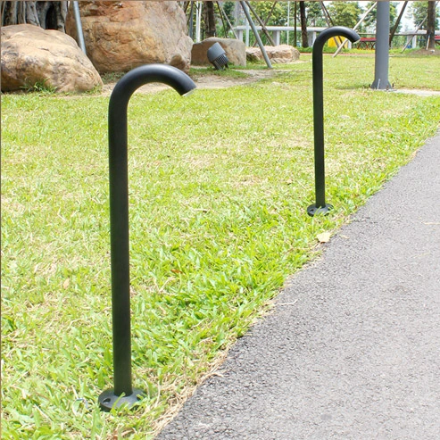 white bollard lights